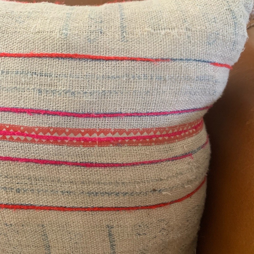 Vintage Hmong Lumbar Pillow Case - 12x20